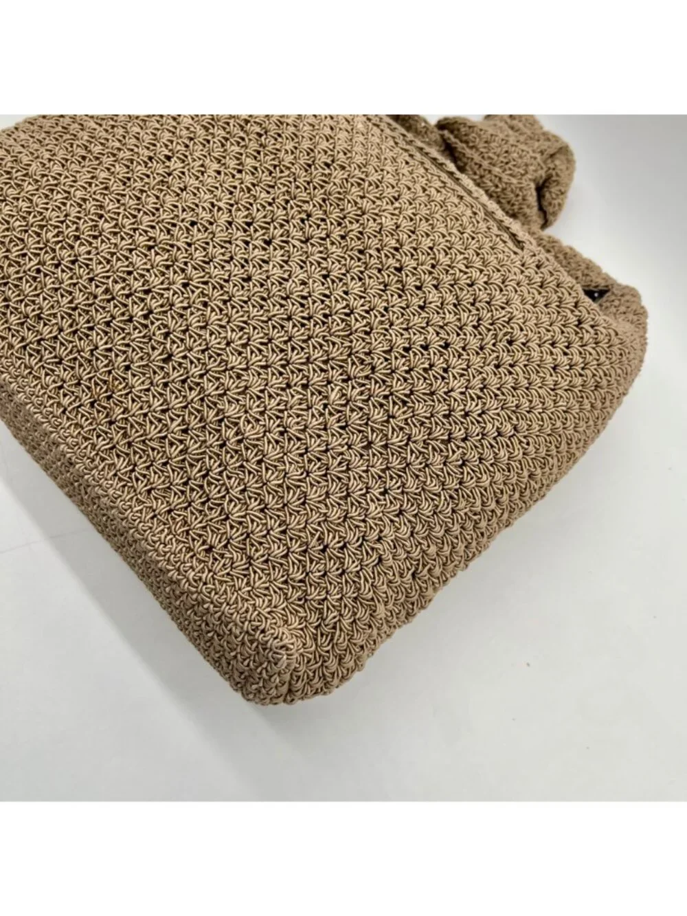 Unbranded Tan Wove Fabric Hobo Bag